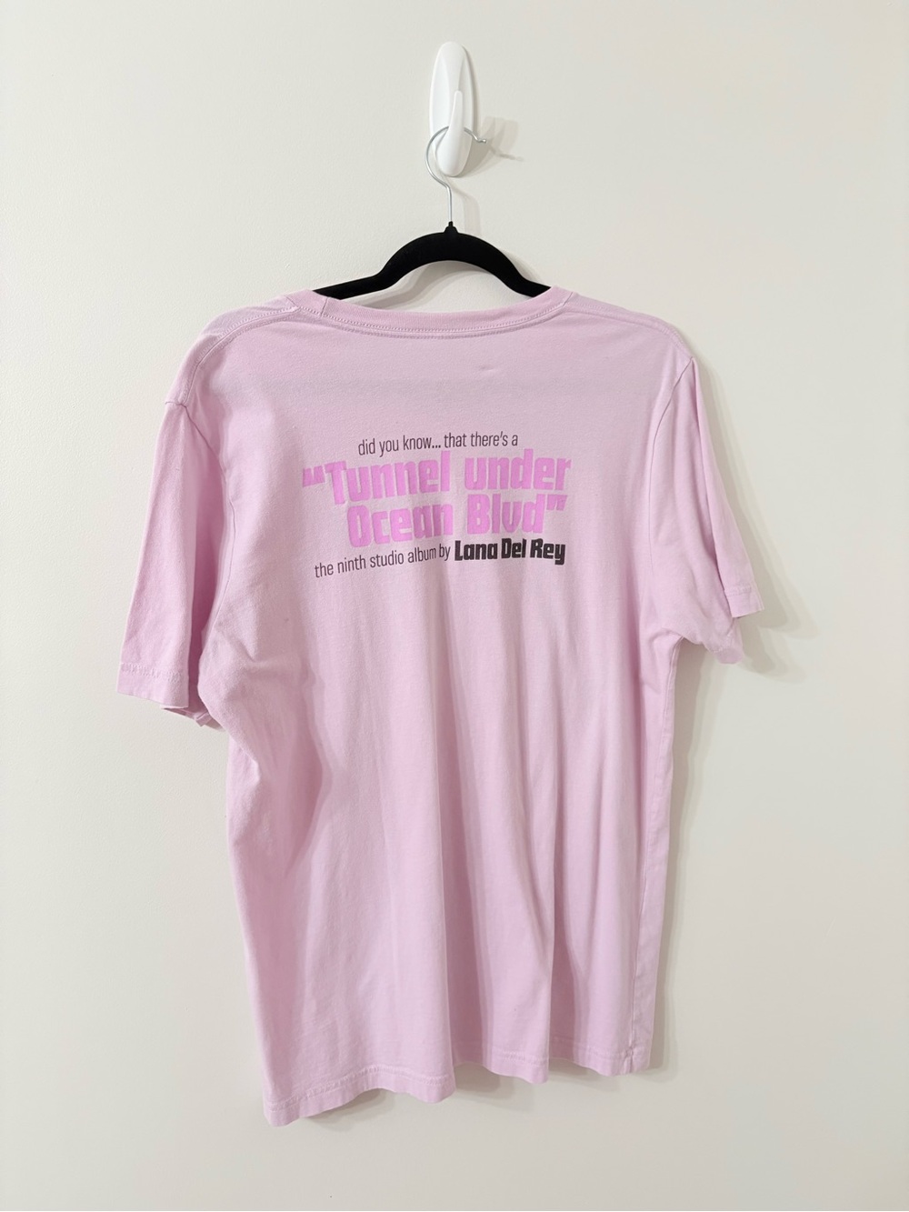 LANA DEL REY 'There's A Tunnel Under Ocean Boulevard' Pink Merch T-Shirt L - Picture 3 of 4